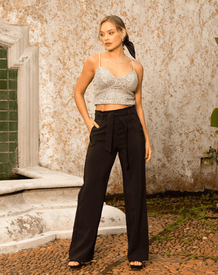 Conjunto Pantalon y Blusa brillo - Sin Igual