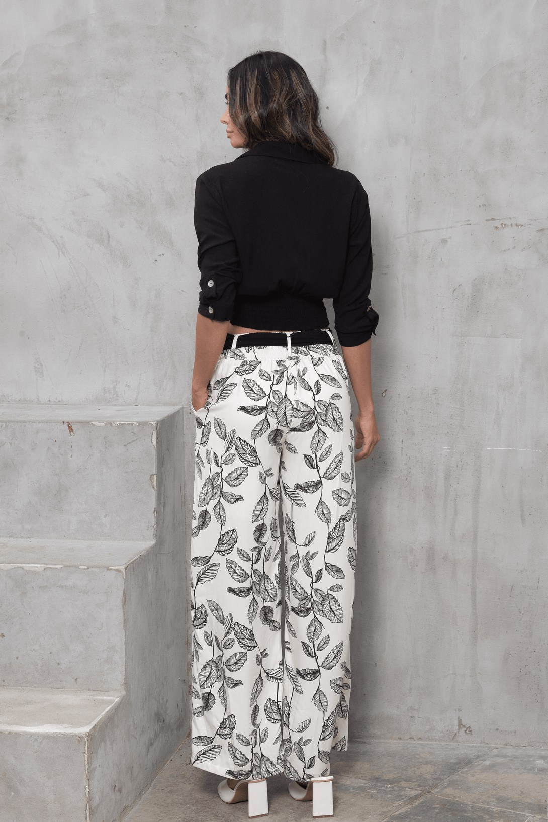 Conjunto Pantalón Estampado Y Blusa camisera - Sin Igual